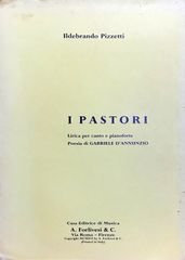 ピツェッティ 羊飼いたち (声楽+ピアノ)輸入楽譜 Pizzetti I Pastori 洋書