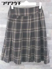 ◇ SM2 サマンサ モスモス タータンチェック 膝下丈 台形 スカート サイズＭ ブラウン系 レディース  【中古】 【1104020004129】