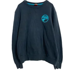 PUMA プリントスウェット トレーナー S ブラック プーマ スポーツ プルオーバー 裏起毛 古着卸 アメリカ仕入 a701-6434