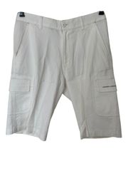 Z1343 UNDER ARMOUR アンダーアーマー ハーフパンツ ショートパンツ ゴルフパンツ ホワイト サイズ82