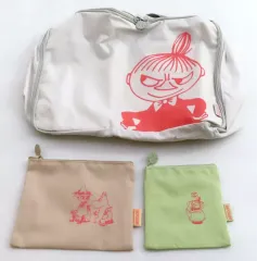 【中古】バッグ 集合 トラベルポーチ3点セット 「ムーミン」 ESSE 2024年1月号付録