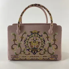専用　極美品 OKAJIMA ハンドバッグ 和装バッグ 正絹 花柄 極美品 京都 岡重 OKAJIMA オカジマ ビーズバッグ シルク 和装