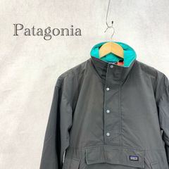 90s USA製 Patagonia パタゴニア Nylon Anorak Parka ナイロン アノラック パーカー ハーフジップ トップス グレー  XS メンズ