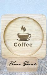 コースター　木　オリジナル　⑦コーヒータイムのサムネイル