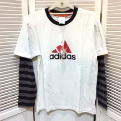 新品 未使用☆adidas アディダス キッズ ロンT 長袖Tシャツ 160 男の子 ホワイト