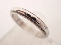 Tiffany & Co. ミルグレイン 8号 Tiffany&Co. 約8号 ミルグレイン リング プラチナ ティファニー