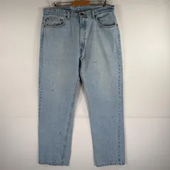 古着 90's/90年代 リーバイス Levi's USA製 デニムパンツ 505 ストレート 5ポケット ジップ ジーンズ ジーパン w38 L30  ブルー メンズ