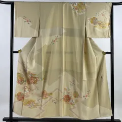 K0058 美品 逸品 上品 京の名工 松井青々 作 金彩 正絹 訪問着前幅245cm後幅31cm