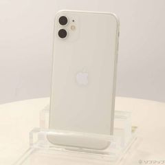 〔中古品〕iPhone11 128GB ホワイト MWM22J／A SIMフリー【258】