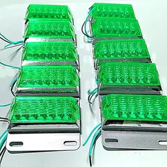 2023年最新】トラック用 サイド マーカー 角型 12 LED 12V 24V 兼用