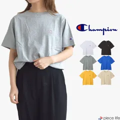  チャンピオン Champion Tシャツ レディース 半袖 トップス ウィメンズ ショートスリーブTシャツ SHORT SLEEVE T-SHIRT 無地 ホワイト ブラック グレー ブルー イエロー ベージュ CW-B302 Lサイズ