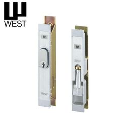 WEST ウエスト 304 引き違い錠 クロームメッキシルバー WEST 304-S0305-ST