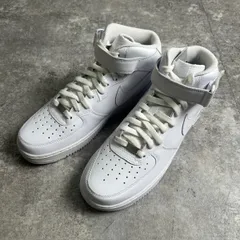 NIKE ナイキ AIR FORCE 1 MID '07 WHITE 23FA-I エアフォース1 ミッド ホワイト ハイカットスニーカー 靴 メンズ タグ付き