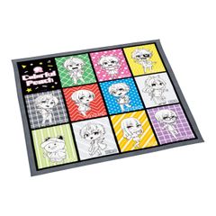 ランチクロス 43×43cm カラフルピーチ25 （ カラピチ ナフキン ランチョンマット 弁当包み 三角巾 給食ナフキン 日本製 お弁当箱 弁当 弁当箱 包み 入れ 子供用 幼稚園 保育園 給食 キッズ 正方形 子供 ）