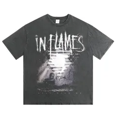 IN FLAMES サイン入り Tシャツ Mサイズ IN FLAMES サイン入り Tシャツ Mサイズ