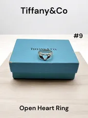 指輪 TIFFANY & Co. #9号 ティファニー Elsa Peretti Open Heart Ring