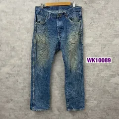 Wrangler ブルー レギュラー ジップフライ デニムジーンズパンツ 34×30 実寸W35in 96501MR USA 海外輸入 古着 WK10089