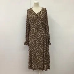 Avan Lily アヴァンリリィ ワンピース ロングスカート 長袖ロングワンピース フレアスカート ノーカラーロングワンピース