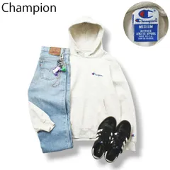 【希少】 90s ヴィンテージ USA製 チャンピオン Champion 前V ガゼット 刺繍 スウェット パーカー フーディー トレーナー 裏起毛 M 霜降りグレー アメカジ ストリート メンズ