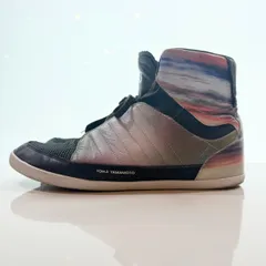 ヨウジヤマモト×アディダス　ブラック オレンジ ハイカットニットスニーカー ヨウジヤマモト×アディダス ブラック オレンジ ハイカットニットスニーカー