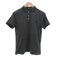 ポロ ラルフローレン POLO RALPH LAUREN 国内正規 CUSTOM SLIM FIT ポロシャツ 半袖 ロゴ刺繍 XS グレー /UO