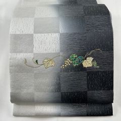 訪問着 身丈164.5cm 裄丈65cm M 袷 落款 辻ヶ花 ぼかし 青灰色 訪問着 身丈164.5cm 裄丈65cm M 袷 落款 辻ヶ花 ぼかし 青灰色