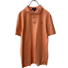 POLO RALPH LAUREN 半袖 ロゴ ポロシャツ キッズ XL 160～ ペールオレンジ ポロラルフローレン 鹿子 古着卸 アメリカ仕入 a707-5305