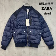新品 未使用 ZARA MAN 中綿 ジャケット 切替 サイズS 迷彩 カモ ★ ◆■