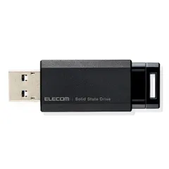 【新品・7営業日以内発送】エレコム ELECOM ESD-EPK0250GBK SSD 外付け ポータブル 250GB 小型 ノック式 USB3．2 Gen1 対応 ブラック PS4／PS4Pro／PS5 ESDEPK0250GBK【沖縄離島販売不可】
