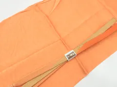 【一輝堂】【着物】和装小物　帯締め帯揚げセット　帯締　帯揚　松葉地紋　高麗　金糸　25w04-5879