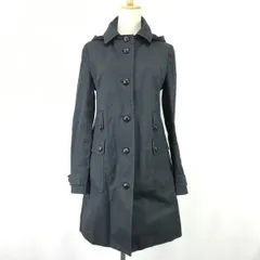 日本製★J.CREW/J.クルー★ステンカラーコート【レディースS/black/黒】ライナー＆フード付き/Coat/Jacket/Jumper/Made in Japan◆cBH719<sale>