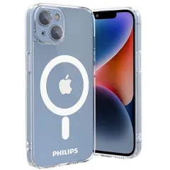 【数量限定】Philips（フィリップス）【iPhone14 plus ケース MagSafe対応】アイフォン14 Plus 透明カバー 耐衝撃 ワイヤレス充電対応 6.7インチ専用 クリア マグセーフ対応 DLK6108T