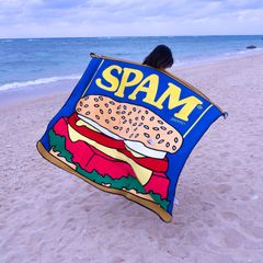 SPAM スパム ビーチマット ビーチタオル ポリエステル ビーチ マット 沖縄