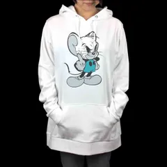 オリジナル パーカー ミッキー トムとジェリー マウス FUCK YOU 中指 挑発 パーカー S M L XL タイト ジャスト 大きい ビッグ オーバーサイズ メンズ レディース ユニセックス ピンククリーム