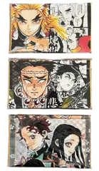 鬼滅の刃 フルカラーフェイスタオル　3種セット ( 煉獄杏寿郎　悲鳴嶼行冥　炭治郎&禰豆子&善逸&伊之助&他 )