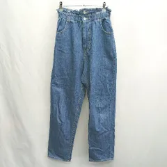 ◇ ⊂ WEGO ウィゴー ウエストゴム ストレートパンツ サイズM ブルー系 レディース E  【1502060030182】