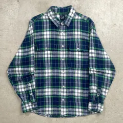 00年代 GAP オールドギャップ チェックシャツ ネルシャツ メンズM 【SS2506】