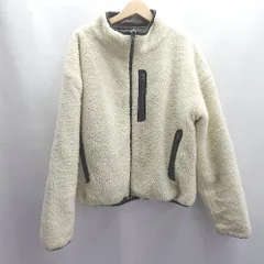 ◇ ⊇ JUNRED ジュンレッド リバーシブル 長袖 ボアジャケット キルティングジャケット サイズM ホワイト メンズ E  【1503060050170】