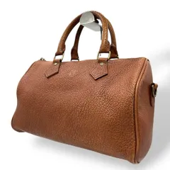 良品 1788 RALPH LAUREN ミニボストンバッグ シボ革 ブラウン 2025年最新】ラルフローレン ボストンバッグ ミニの人気アイテム