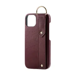 【新着商品】エレコム iPhone 13 2眼 レザーケース オープン RICERCA(Coronet) ブラウン PM-A21BPLOILBR