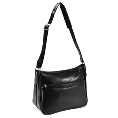 [平野鞄] 豊岡職人の技 国産 ショルダーバッグ 斜めがけ B4 軽量 横33cm ＋オリジナルムートングローブ ブラック