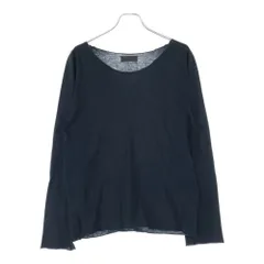 Y's (ワイズ) クルーネック コットン 長袖インナー Tシャツ ブラック MT-K12-073のサムネイル