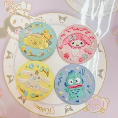 サンリオキャラクターズ 刺繍缶バッジ4個0876700
