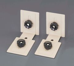 【在庫処分】エスコ 家具転倒防止金具(グレー/2個) ESCO EA979CL-1