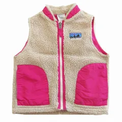 Patagonia パタゴニア 61012 ベビーレトロX ベストフリース ジップアップ ノースリーブ ピンク サイズ100cm  【中古】
