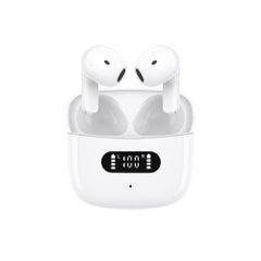 Bluetooth イヤホン ワイヤレスイヤホン 2023最新ブルートゥースイヤホン EDR+Bluetooth5.3搭載 カルナ型 自動ペアリング 接続瞬時 ハンズフリー通話 マイク内蔵 タッチ操作 コンパクト/テレワーク/通勤/WEB会議/通学 (whit