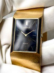 ◆セイコー ラサール 2F50-5589 Seiko ゴールドカラー レディース クォーツ 不動 腕時計