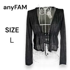【最終お値下げ】【美品　タグ付き】anyFAM 　エニファム 　シアーカーディガン