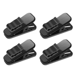 新品 ケーブルクリップ 4個セット 太めケーブル対応 イヤホンクリップ ヘッドホンマイククリップ XSAJU