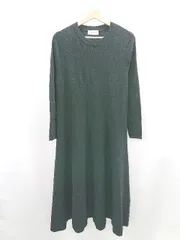 ◇ ⊇ IENA イエナ ニット 長袖 ロング ワンピース サイズ ブラック系 レディース E  【1506190011813】